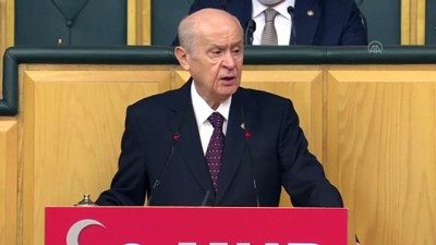 grup toplantisi - TBMM - Bahçeli: 'Ekonomide açılan ya da açılacak yeni ufuklarla, muhteşem bir kalkışın yaşanacağını düşünüyorum' Videosu