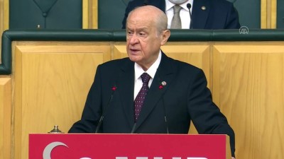 grup toplantisi - TBMM - Bahçeli: 'Kıbrıs'ta, huzur içinde bir gelecek isteniyorsa, iki kesimli egemen devlet yapılanması artık bir mecburiyettir' Videosu