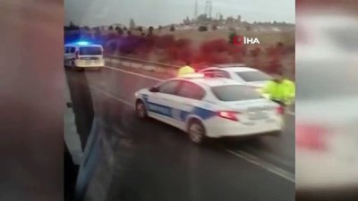 damacana -  - Başkent'te Kuzey çevre yolu'nda  iki tır çarpıştı Videosu