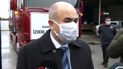 deprem -  Samsun’dan İzmir’deki depremzedelere yardım tırı Videosu