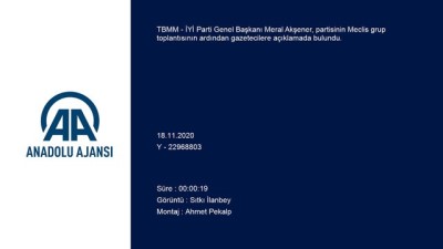 grup toplantisi - TBMM - Akşener: 'Biz milletimizin derdindeyiz' Videosu