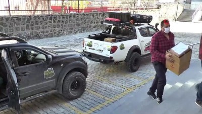 yardim kampanyasi -  Offroad kulübünden ortaokul öğrencilerine kışlık kıyafet yardımı Videosu