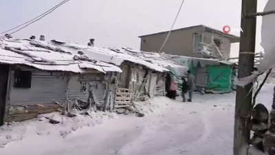 kar eglencesi -  Tokat’a mevsimin ilk karı yağdı Videosu