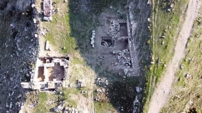 UŞAK - Blaundos Antik Kenti'nde Roma dönemine ait hamam bulundu