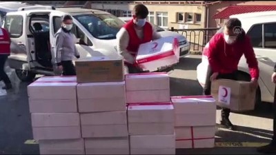 tibbi malzeme - ZONGULDAK  - Türk Kızılaydan sağlık çalışanlarına 60 bin cerrahi eldiven desteği Videosu