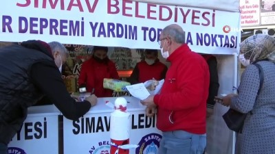  - Simav'da depremzedeler için yardım kampanyası