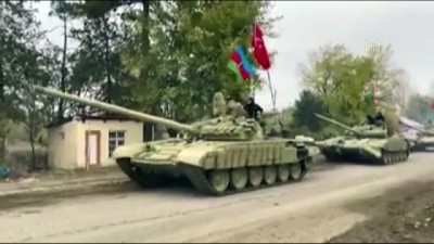taahhut - AĞDAM - Azerbaycan ordusu 27 yıldır işgal altında bulunan Ağdam'a girdi Videosu