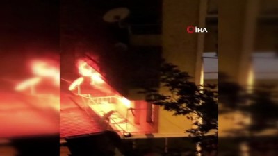 yangin panigi -  Apartmanda yangın paniği Videosu