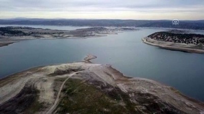 istimlak - ESKİŞEHİR - Porsuk Barajı'nın suyu çekilince eski minare gün yüzüne çıktı Videosu