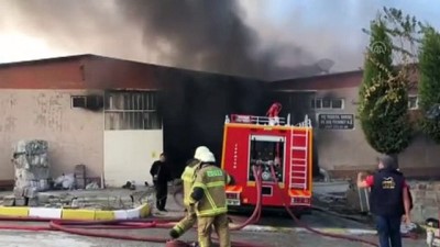 tekstil fabrikasi - UŞAK - Tekstil fabrikasında yangın Videosu