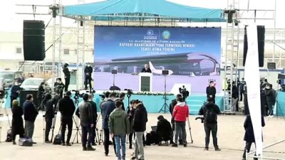 temel atma toreni - KAYSERİ - Karaismailoğlu: 'Kayseri, yılda 8 milyon yolcuya kaliteli hizmet sunabilecek yeni bir havalimanına kavuşacak' Videosu