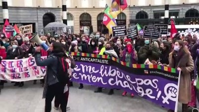 kadin haklari - BRÜKSEL - Belçika'da kadına şiddet protesto edildi Videosu