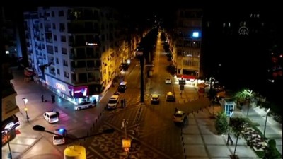 İZMİR - (DRONE) Ege'de sokağa çıkma kısıtlamasına uyuluyor