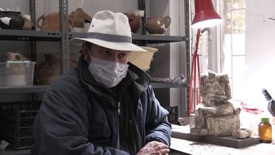 arkeolojik kazi - KAYSERİ - Kültepe'de Eski Tunç Çağı'na ait tanrıça heykeli bulundu Videosu