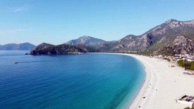 icmeler - MUĞLA - Muğla'nın turistik ilçelerinde sahillerde sıcak hava yoğunluğu Videosu