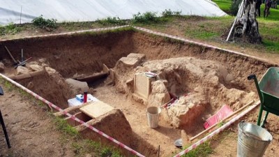 arkeolojik kazi - BURSA - 1500 yıllık kitabe bulundu Videosu