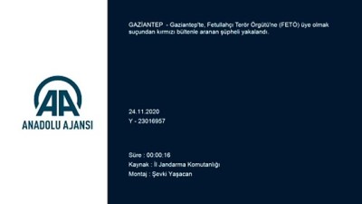kirmizi bulten - GAZİANTEP - Kırmızı bültenle aranan FETÖ zanlısı yakalandı Videosu