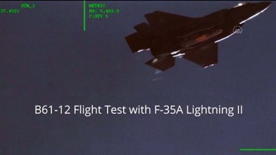 savas ucagi - WASHINGTON - ABD, F-35 uçağında B61-12 tipi nükleer bombanın tam boy modelini test etti Videosu