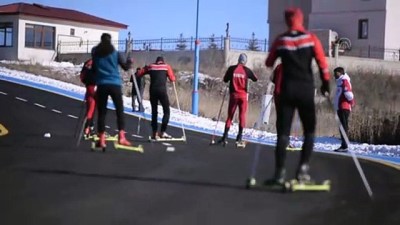 kar yagisi - ARDAHAN - Kayaklı Koşu Milli Takımı, Ardahan'da güç depoluyor Videosu