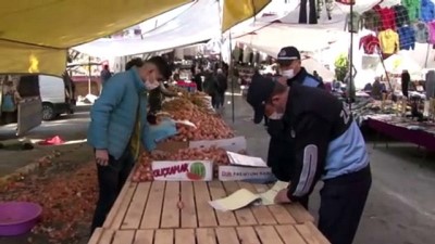 semt pazari - İSTANBUL - İstanbul'da koronavirüs denetimi Videosu