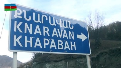 taahhut - KELCEBER - Azerbaycan ordusu işgalden kurtarılan Kelbecer'e bayrak dikti Videosu