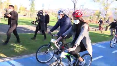 bisiklet yolu - SAMSUN - Bakan Kurum, millet bahçesini gezdi Videosu