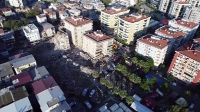  2 kişinin arandığı Barış Sitesi’nde kontrollü yıkım devam ediyor