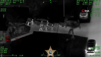 polis helikopteri -  - ABD’de polis helikopterine lazer tutan 3 kişi gözaltına alındı Videosu