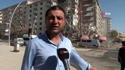 hasarli bina -  Deprem bölgesi Elazığ'da binalar böyle yıkıldı Videosu