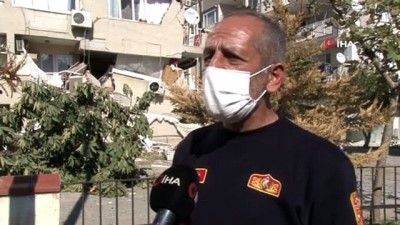 hasarli bina -  Göçükten eşini ve 2 kızını kurtaran İtfaiye Amiri konuştu Videosu