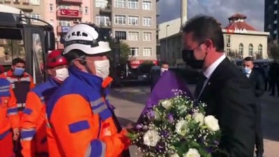  İzmir Depreminde görev alan 911 AK Bandırma'ya döndü