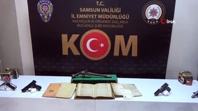 cephane -  Samsun'da iş adamı 24 adet tabanca ve 6 bin 950 mermiyle yakalandı Videosu