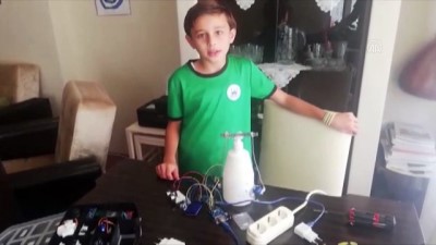 kutlay - Ortaokul öğrencisi sensörlü dezenfektan aparatı tasarladı - SAKARYA Videosu