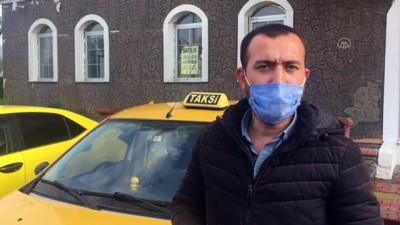 taksi soforu - Taksi şoförü koronavirüsten korunmak için sürücü bölümünü şeffaf brandayla izole etti- BARTIN Videosu