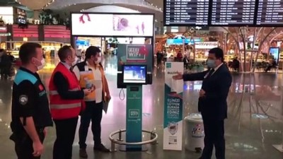 İstanbul Havalimanı'nda Kovid-19 denetimi yapıldı - İSTANBUL
