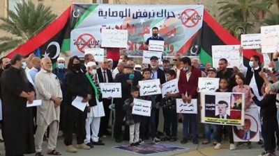 protesto - Libya'da BM öncülüğünde süren diyalog görüşmeleri protesto edildi - TRABLUS Videosu