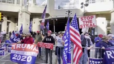 delphi - Trump ve Biden destekçilerinin oy merkezi önündeki bekleyişi sürüyor (2) - PHILADELPHIA Videosu