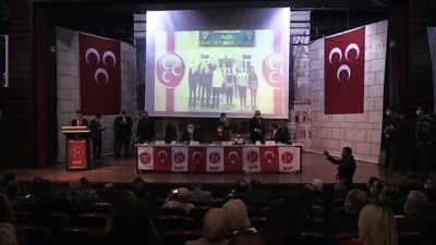 divan baskanligi - MHP Kadın Kolları Genel Koordinatörü Taşlıçay, partisinin Mardin İl Kongresi'nde konuştu Videosu