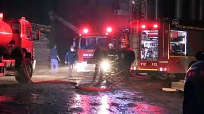 DÜZCE - Kereste fabrikasının toz silosunda çıkan yangın söndürüldü