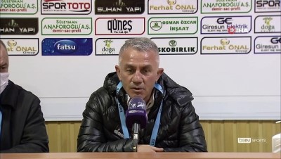 Giresunspor - Adana Demirspor maçının ardından