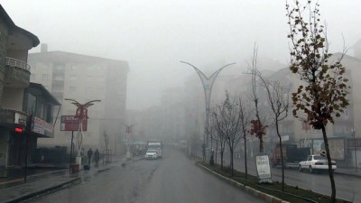 yagis uyarisi - HAKKARİ - Sis etkili oldu Videosu