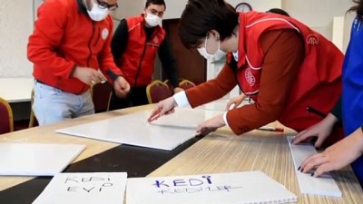 geri donusum - KIRŞEHİR - Gençler, Kovid-19 salgını sürecinde sokak kedilerini unutmadı Videosu