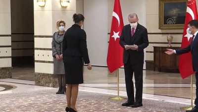 ANKARA - Lüksemburg Büyükelçisi Angele da Cruz, Cumhurbaşkanı Erdoğan'a güven mektubu sundu