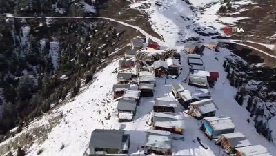  Boselta yaylasında kış görüntüleri