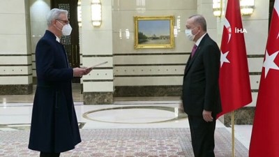  - Cumhurbaşkanı Erdoğan, Letonya Büyükelçisini kabul etti