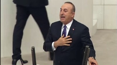TBMM - Çavuşoğlu: 'Bugün kimse Türkiye'nin kolunu bükmeye çalışamaz, tam tersi bize doğrultulan Doğu Akdeniz'de rotaları da kolları da biz büküyoruz. Bundan emin olun'