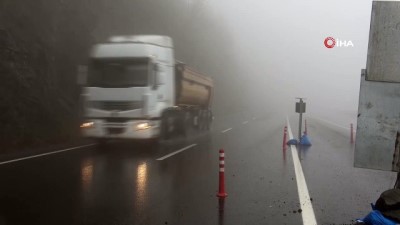  Zonguldak’ta sis etkili oldu, görüş mesafesi düştü
