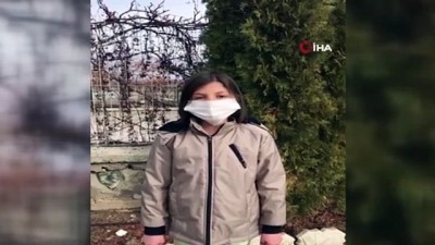 sosyal medya -  Valinin 'Maskeni Tak, Güvende Kal' çağrısına çocuklardan cevap Videosu