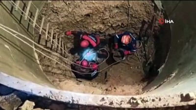  Kuyu açarken toprak altında kalan 2 kişiden 1’i böyle kurtarıldı