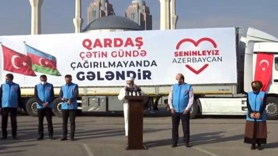 ANKARA - Türkiye Diyanet Vakfı, Azerbaycan'a 6 tır insani yardım gönderdi